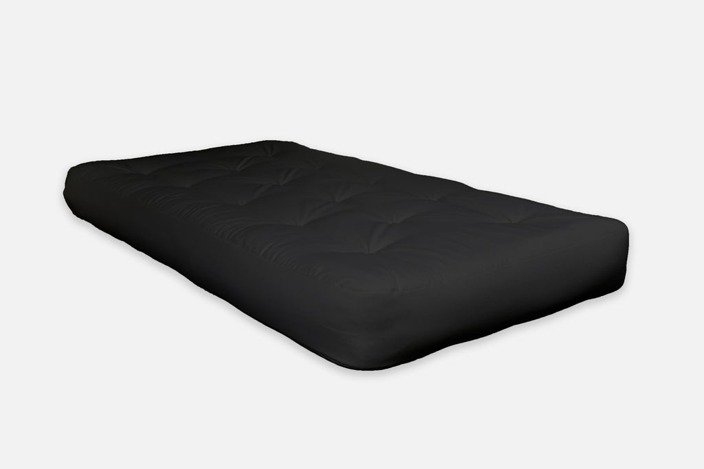 6" Black Double CertiPUR Foam Full Futon Mattress