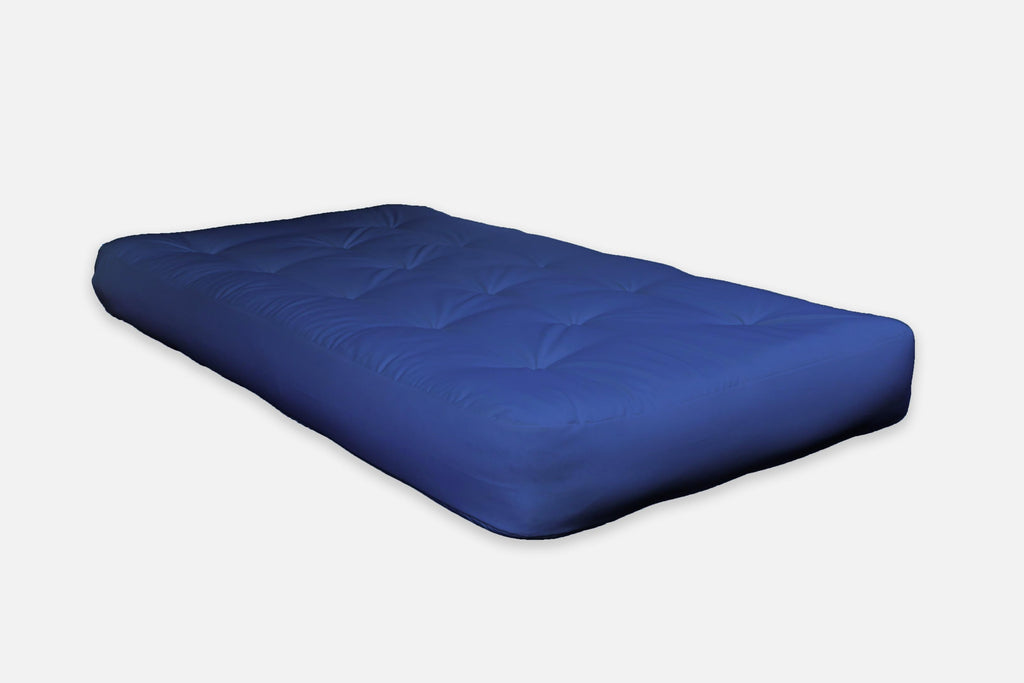 8" Royal Blue Double Foam Futon Queen Mattress