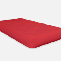 6" Red Single Foam Futon Queen Mattress