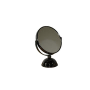 9" Chrome Round Makeup Shaving Tabletop Mirror Freestanding With Metal Frame