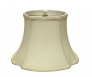 15" Ivory Reversed Oval Monay Shantung Lampshade