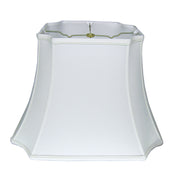 11" Snow Inverted Rectangle Shantung Lampshade