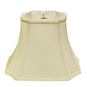 19" Ivory Inverted Rectangle Shantung Lampshade
