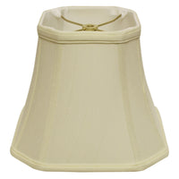 18" Ivory Slanted Square Bell Monay Shantung Lampshade