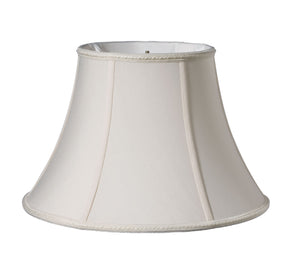 18" Cream Slanted Bell Paperback Shantung Lampshade