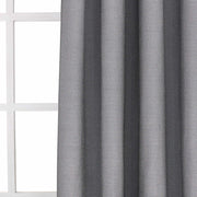 Set of Two 84"  Silver Metallic Textured Window Panels