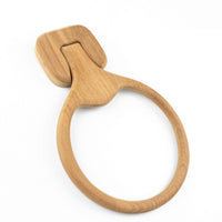 Traditional Solid Teak Wall Mount Towel Ring