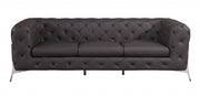 93" Brown Genuine Leather Standard Sofa