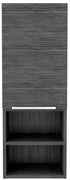 32" Smoky Gray Oak Accent Cabinet With Three Shelves