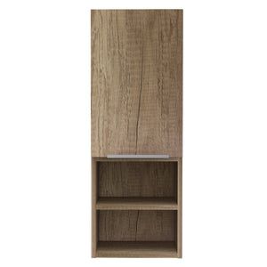 12" Wood Brown Standard Accent Cabinet With Four Shelves