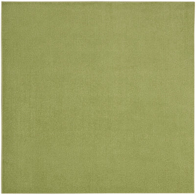 5' X 5' Green Square Non Skid Indoor Outdoor Area Rug