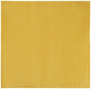 5' X 5' Yellow Square Non Skid Indoor Outdoor Area Rug