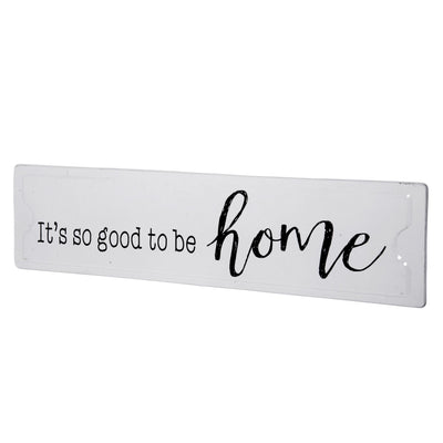 Black And White Metal It's So Good To Be Home Wall Decor