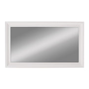 28" White Rectangle Wall Mounted Full Length Hanging Mirror