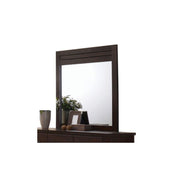 37" Painted Rectangle Dresser Mirror Wall Mounted With Frame