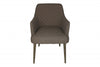 23" Gray Polyester Blend And Natural Solid Color Side Chair