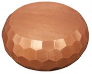 28" Rustic Copper Brass Hexagon Coffee Table