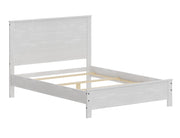 White Solid Wood Twin Bed Frame
