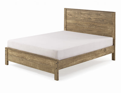 Walnut Brown Solid Wood Twin Bed Frame