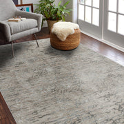 8' X 10' Beige Abstract Stain Resistant Area Rug