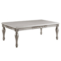 24" Platinum Manufactured Wood Rectangular Coffee Table