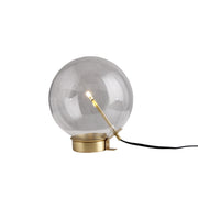 11" Brass Iron Globe Table Lamp