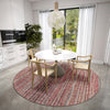 6' Pink Round Ombre Tufted Handmade Area Rug