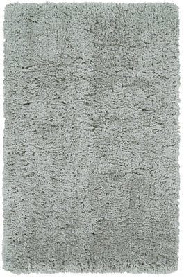 8' X 11' Gray Silver And Taupe Shag Tufted Handmade Stain Resistant Area Rug
