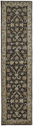 10' Blue Gray And Taupe Wool Floral Tufted Handmade Stain Resistant Runner Rug