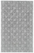 10' X 13' Gray And Silver Wool Abstract Tufted Handmade Area Rug