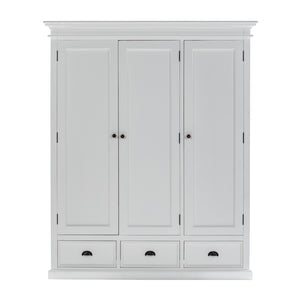 62" Off White Solid Wood Frame Standard Curio Cabinet With Six Shelves