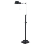 58" Bronze Adjustable Traditional Shaped Floor Lamp With Bronze Dome Shade
