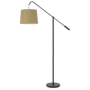 68" Bronze Adjustable Traditional Shaped Floor Lamp With Bronze Drum Shade