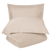 Ivory Queen 100% Cotton 300 Thread Count Washable Duvet Cover Set