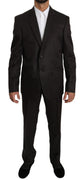 Brown Slim Fit 2 Piece Wool Silk Suit