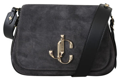 Varenne Dusk/Black Leather Shoulder Bag