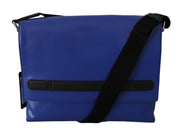 Blue Shoulder Cotton Sling Crossbody Messenger Bag