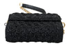 Black Raffia Crossbody Borse Millennials Purse