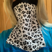 Leopard Face Mask Drape, Scarf Mask, Very Breathable!