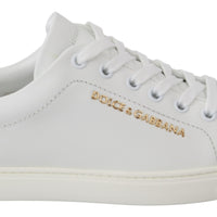White Yellow Leather Logo Womens Sneakers Shoes