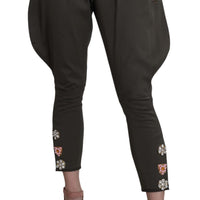Crystal Parchmeet Embellished Trousers Pants