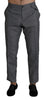 Gray Formal Dress Trouser Slim Fit Pants