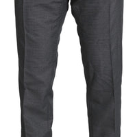 Gray Formal Dress Trouser Slim Fit Pants