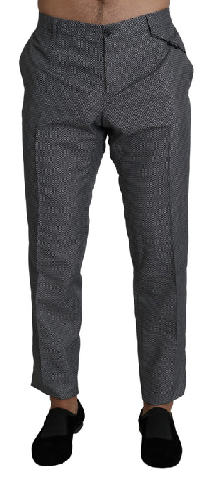 Gray Formal Dress Trouser Slim Fit Pants