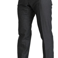 Gray Formal Dress Trouser Slim Fit Pants