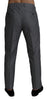 Gray Formal Dress Trouser Slim Fit Pants