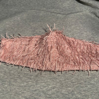 Pale Pink Fringe Face Mask by Rebel, Made in USA