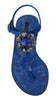 Blue Crystal Sandals Flip Flops Shoes