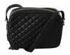 Black Red Shoulder Cross Body Quilted Leather Bag