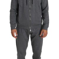 Gray Cotton Sweater Pants Tracksuit